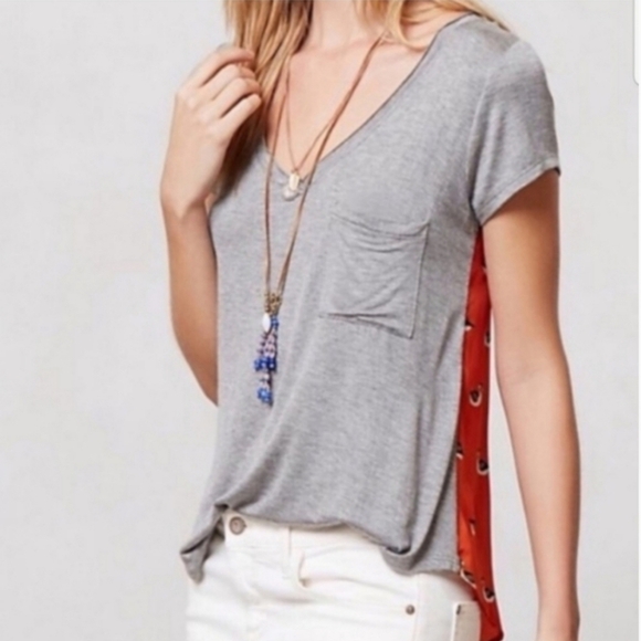 Anthropologie Porridge Orange Duck Blouse XXSP - Picture 1 of 6